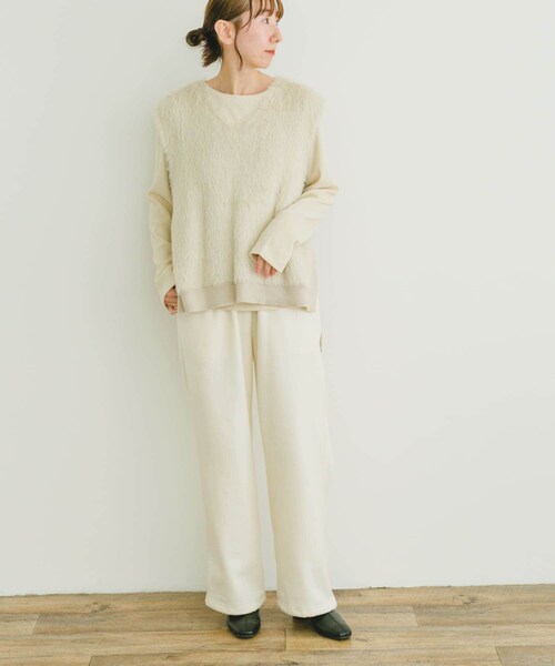 ITEMS URBANRESEARCH（アイテムズ アーバンリサーチ）の「フロントシャギーベスト（ベスト・レディース・L.BEG/BLK/BEG・FREE）」の20枚目の写真