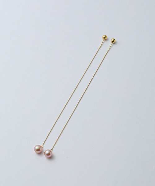 ROPE'(ロペ)の「R(ロペ アール)K10 ピンクパールアメリカンピアス(ピアス(両耳用)・レディース・ゴールド・F)」の6枚目の写真