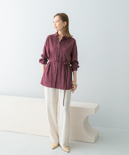 URBAN RESEARCH ROSSO（アーバンリサーチロッソ）の「ピーチタッチデザインシャツ（シャツ/ブラウス・レディース・WHITE/CH/LACQUER・FREE）」の17枚目の写真