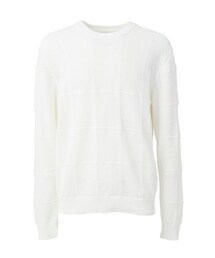 【NOIR】12ゲージメッシュクルーネックセーター