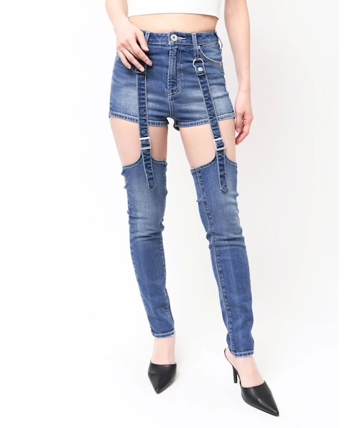 レディース GYDA スキニーパンツ XS 2本セット