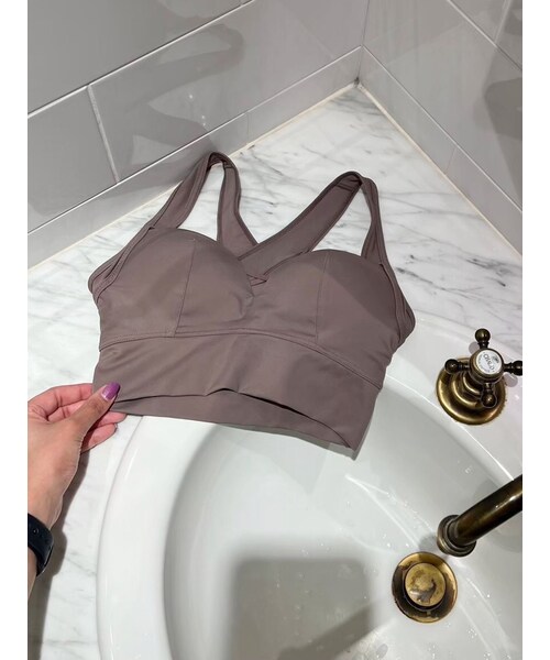 GYDA（ジェイダ）の「UP+Me Styling Bra（キャミソール・レディース・ピンク/ダークオレンジ/ブラック/ベージュ・M/L/S）」の2枚目の写真