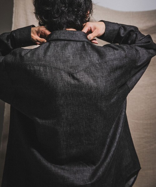 URBAN RESEARCH(アーバンリサーチ)の「『別注』semoh×URBAN RESEARCH Eastern Western shirts(シャツ/ブラウス・メンズ・BLACK・2/3)」の7枚目の写真