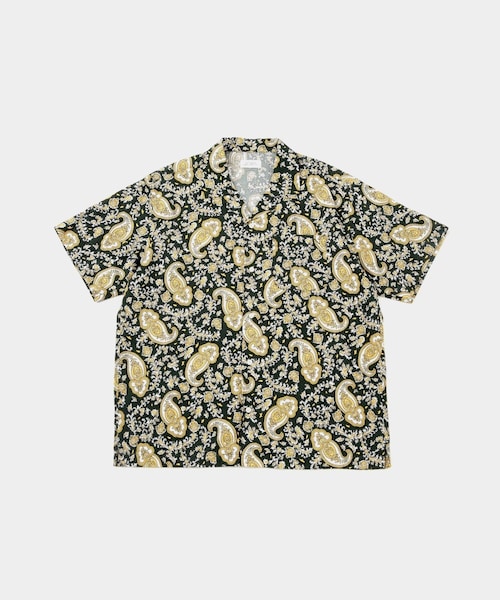 Saturdays NYC(サタデーズ ニューヨークシティ )の「Canty Open Collar Paisley Printed SS Shirt(シャツ/ブラウス・レディース・グリーン/レッド・L/M/S/XL/XS)」の3枚目の写真