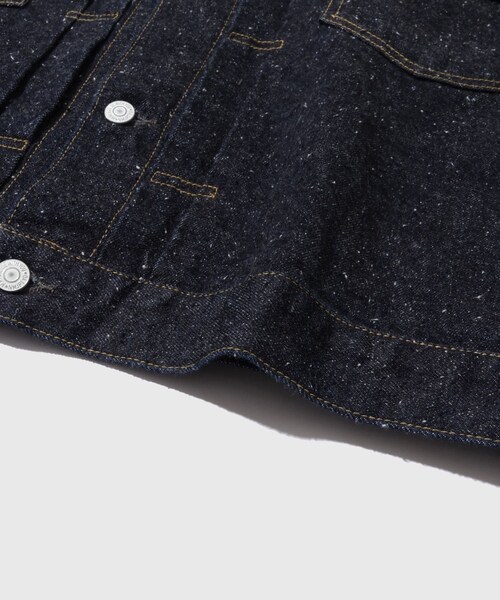 ADAM ET ROPE'(アダムエロペ)の「【New Manual / ニューマニュアル】 #006 LV 2ND T-BACK JK(デニムジャケット・メンズ・ネイビー・L/XL)」の13枚目の写真
