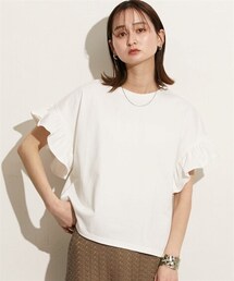 nissen | ショルダーフリルＴシャツ(Tシャツ/カットソー)