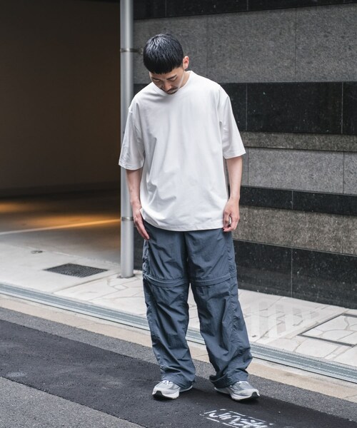 URBAN RESEARCH DOORS（アーバンリサーチドアーズ）の「『Sサイズ/WEB限定』『吸水速乾/接触冷感/イージーケア』クイックドライ ショートスリーブTシャツ（Tシャツ/カットソー・メンズ・WHITE/BLUE/NAVY/CHARCOAL/WHTxBLK/BLKxWHT/BEG×BLK・S/M/L/XL）」の14枚目の写真