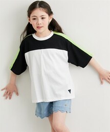 QUNTSTYLE | 胸配色切替Ｔシャツ（男の子・女の子）(Tシャツ/カットソー)
