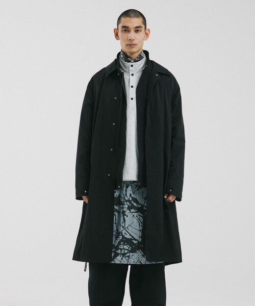 EKAL（エカル）の「SOLOTEXツイルトラベルコート（ステンカラーコート・メンズ・ネイビー/ブラック・M/L）」の6枚目の写真