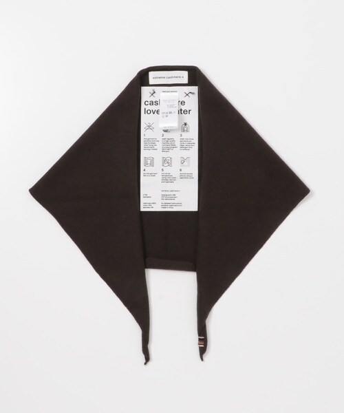 URBAN RESEARCH（アーバンリサーチ）の「Extreme Cashmere　bandana（バンダナ/スカーフ・レディース・rosa/d brown/felt/raven・-）」の3枚目の写真