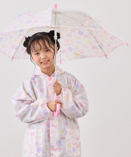 ROPE' PICNIC(ロペピクニック)の「【KIDS/キッズ】アソート柄長傘(長傘・キッズ・サックス/ラベンダー系/ピンク・F)」の6枚目の写真
