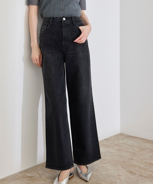 ROPE'（ロペ）の「【WEB・一部店舗限定】【Healthy DENIM（ヘルシーデニム）】Pink Pepper（一部別注カラー）（デニムパンツ・レディース・ブルー系/ブラック/ネイビー系・23/24/25/22）」の12枚目の写真