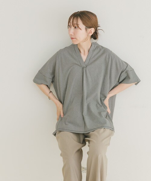 ITEMS URBANRESEARCH（アイテムズ アーバンリサーチ）の「フハクライクスキッパープルオーバー（Tシャツ/カットソー・レディース・BLU/BLK/WHT・FREE）」の13枚目の写真