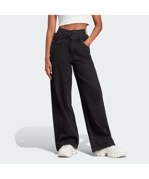 新品27 】ADILENIUMシーズンジップウォッシュドデニムパンツ　ブラック アディレニウム シーズン3 ジップ ウォッシュド デニム パンツ