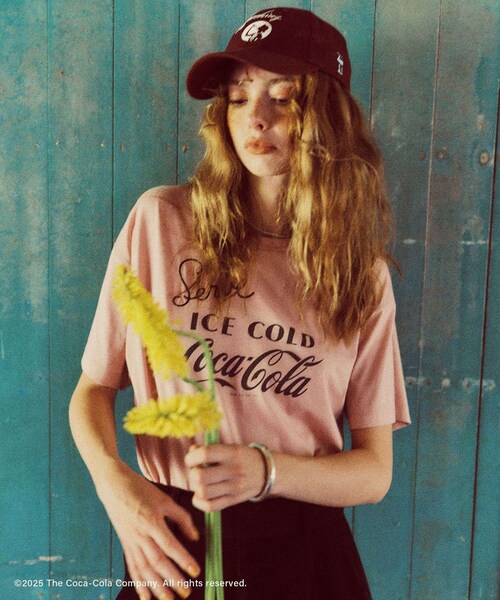 VIS（ビス）の「【Coca-Cola】VIS別注フォト＆ロゴプリントアソートTシャツ（Tシャツ/カットソー・レディース・チャコール/ホワイト/ピンク・F）」の9枚目の写真