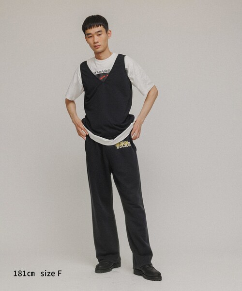 ADAM ET ROPE'（アダムエロペ）の「［TOPS］3WAY LAYERED CUT AND SEWN（アンサンブル・レディース・ブラック/ホワイト/グリーン・F）」の12枚目の写真