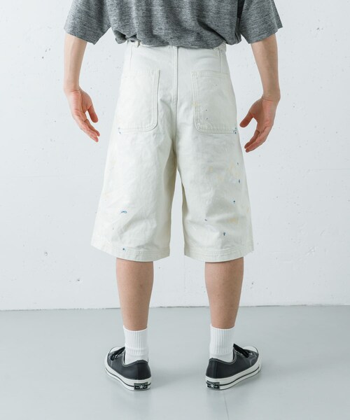 URBAN RESEARCH(アーバンリサーチ)の「YLEVE HAND PAINT DENIM SHORTS(その他パンツ・メンズ・010 BLACK/040 CER・3/4)」の6枚目の写真