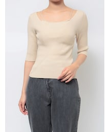 LAGUNAMOON | バッククロスレイヤードニットプルオーバー(ニット/セーター)