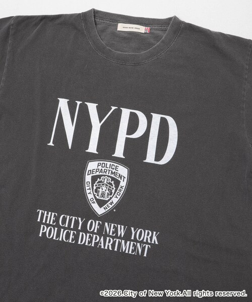 URBAN RESEARCH DOORS（アーバンリサーチドアーズ）の「『別注』GOOD ROCK SPEED×DOOS　NYC NYPD T-SHIRTS（Tシャツ/カットソー・レディース・ホワイト/ブラック/アッシュ/イエロー・One）」の15枚目の写真