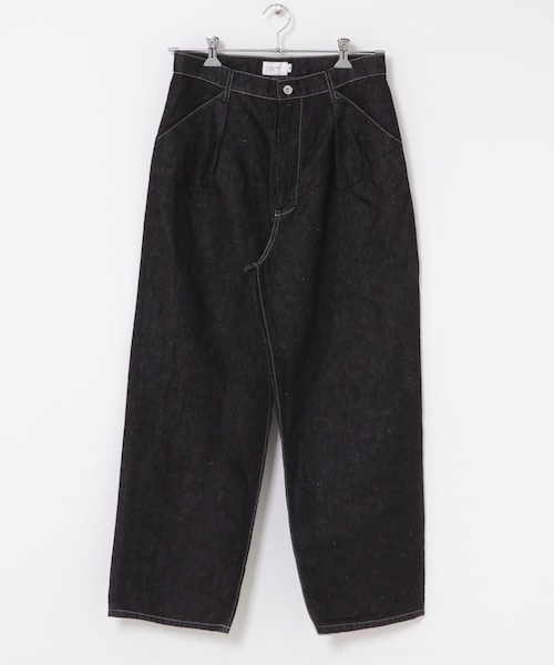 URBAN RESEARCH DOORS(アーバンリサーチドアーズ)の「STILL BY HAND HEMP MIXED DENIM PANTS(デニムパンツ・メンズ・BLACK/DARK NAVY・44/46/48)」の6枚目の写真