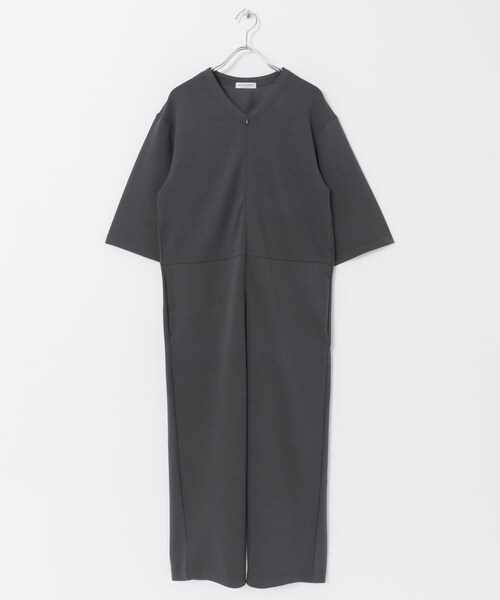 ITEMS URBANRESEARCH（アイテムズ アーバンリサーチ）の「フロントZIPワンマイルオールインワン（サロペット/オーバーオール・レディース・LIGHT GRAY/CHARCOAL/BEIGE・one）」の17枚目の写真