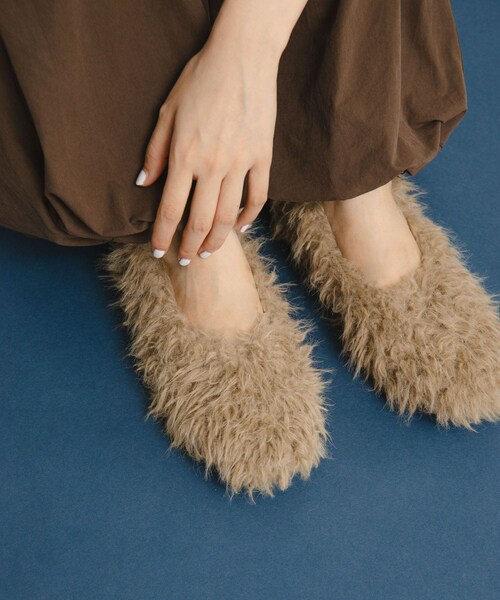 KBF（ケイビーエフ）の「ラウンドトゥファーシューズ（その他シューズ・レディース・BEIGE/BLACK・36/37/38）」の12枚目の写真