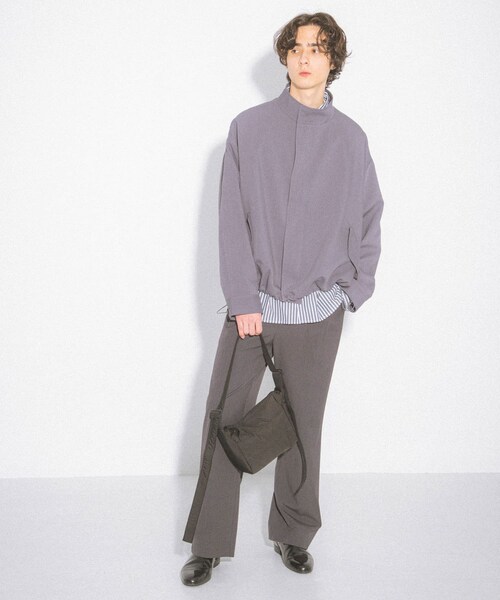 SENSE OF PLACE by URBAN RESEARCH（センスオブプレイスバイアーバンリサーチ）の「『イージーケア』ダブルタックワイドパンツ（その他パンツ・メンズ・CHARCOAL/BLACK/GREIGE/BLUE・S/M/L）」の17枚目の写真