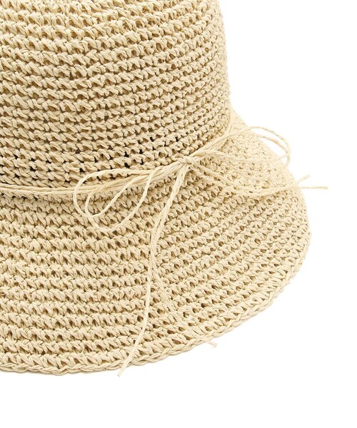 VIS(ビス)の「ナチュラル雑材ハット(ハット・レディース・ダークブラウン/ベージュ/ベージュ系・F)」の22枚目の写真