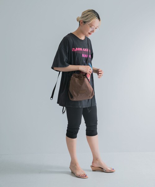 URBAN RESEARCH DOORS（アーバンリサーチドアーズ）の「BAICYCLON　EXCLUSIVE DRAW STRING BAG（ショルダーバッグ・レディース・BLACK/BROWN・Free）」の17枚目の写真