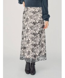 MERCURYDUO | メロンチュールエンブロイダリースカート(スカート)