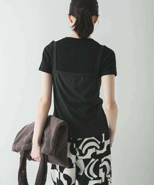 URBAN RESEARCH(アーバンリサーチ)の「FLORE FLORE CAR T-SHIRTS(Tシャツ/カットソー・レディース・WHITE/BLACK/OFF WHITE/EVERGREEN/STRAW/MULBERRY・S)」の12枚目の写真