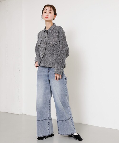 SENSE OF PLACE by URBAN RESEARCH（センスオブプレイスバイアーバンリサーチ）の「シャイニーギャザーフラットシューズ（パンプス・レディース・YELLOW/BLACK/CHARCOAL・S/M/L）」の10枚目の写真