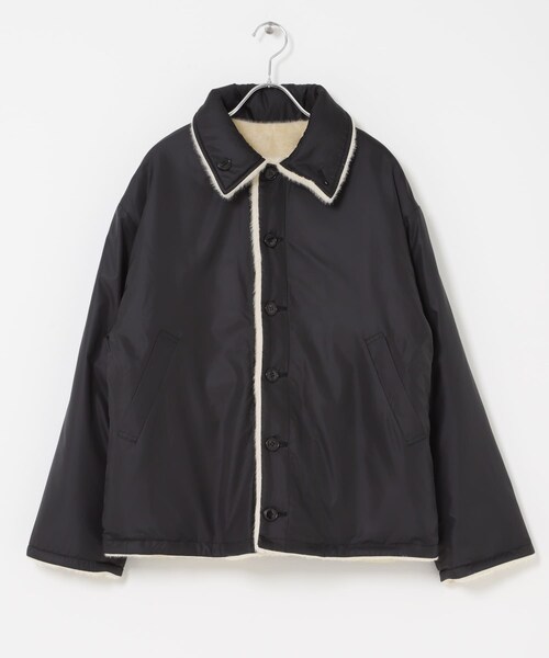 THE GOODLAND MARKET（ザグッドランドマーケット）の「&her　Reversible Fur Blouson（テーラードジャケット・レディース・BLACK/BROWN・Free）」の12枚目の写真