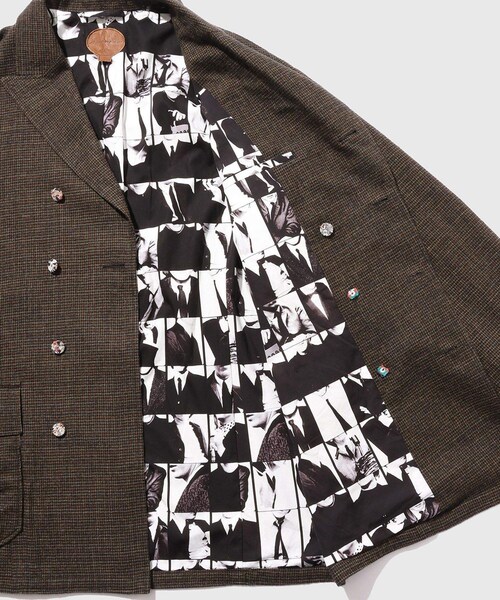 ADAM ET ROPE'(アダムエロペ)の「【BLACKBIRD/ブラックバード】double breasted directors jacket - check -(その他アウター・メンズ・ダークブラウン・1/2)」の14枚目の写真