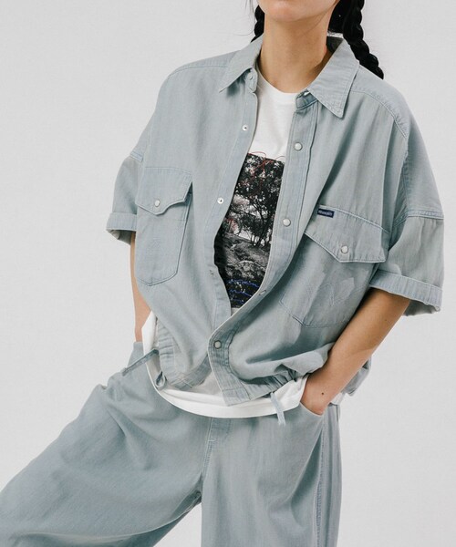 EKAL(エカル)の「『別注』Wrangler×EKAL ライトデニムワークシャツ(シャツ/ブラウス・レディース・USED/O.W・Free)」の6枚目の写真