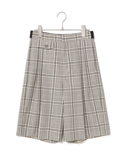 ROPE'（ロペ）の「ウールモヘヤ２タックハーフパンツ/セットアップ対応（その他パンツ・レディース・ブラック系/グレー・36/38）」の2枚目の写真