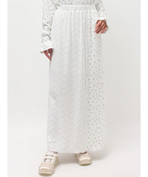 merry jenny（メリージェニー）の「ミックスフラワーメロースカート（スカート・レディース・ピンク/イエロー/ラベンダー・F）」の3枚目の写真