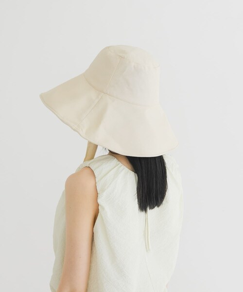 KBF（ケイビーエフ）の「ワイドブリムHAT（ハット・レディース・BLACK/IVORY・One）」の7枚目の写真