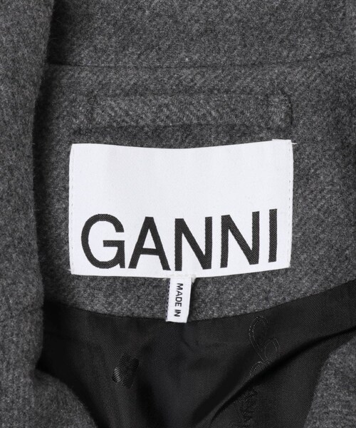 URBAN RESEARCH（アーバンリサーチ）の「GANNI　Peacoat Wool Midi Coat（その他アウター・レディース・Pewter・36）」の17枚目の写真