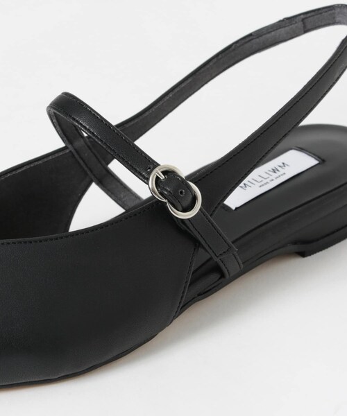 URBAN RESEARCH（アーバンリサーチ）の「『別注』 MILLIWM×URBANR　Vカットスリングバッグパンプス（パンプス・レディース・ブラック/イエローベージュ・36/36.5/37/37.5）」の15枚目の写真
