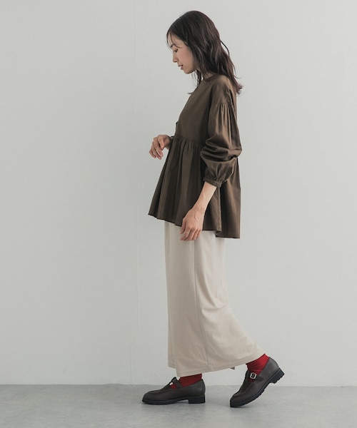 URBAN RESEARCH DOORS（アーバンリサーチドアーズ）の「ベロアストレートスカート（スカート・レディース・BLACK/OFF・Free）」の11枚目の写真