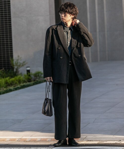 SENSE OF PLACE by URBAN RESEARCH（センスオブプレイスバイアーバンリサーチ）の「『セットアップ対応』 コーデュロイダブルルーズジャケット（テーラードジャケット・メンズ・BROWN/BLACK/L.KHAKI・M/L）」の18枚目の写真