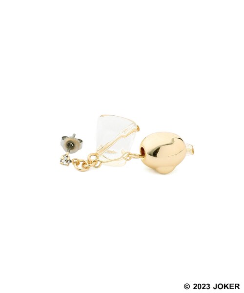 ROPE' PICNIC（ロペピクニック）の「【Pingu × ROPE' PICNIC】ポーチ付きクリアカラーピングーフェイスピアス（ピアス（両耳用）・レディース・ゴールド/シルバー・F）」の19枚目の写真