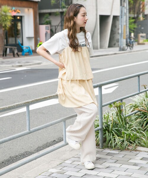 ITEMS URBANRESEARCH(アイテムズ アーバンリサーチ)の「チュニックレイヤードキャミソール(チュニック・レディース・BLK/BEG・FREE)」の17枚目の写真