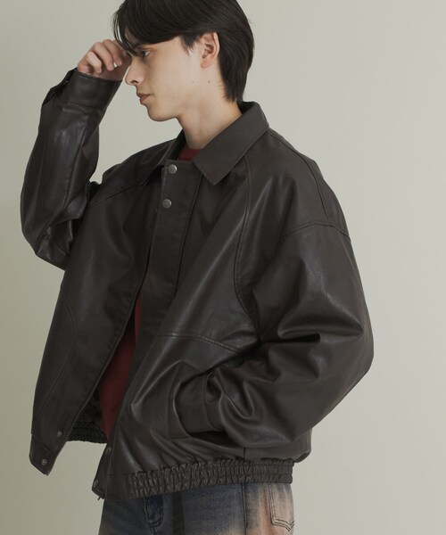 SENSE OF PLACE by URBAN RESEARCH(センスオブプレイスバイアーバンリサーチ)の「FLブルゾン(ブルゾン・メンズ・BLACK/BROWN・S/M/L)」の4枚目の写真