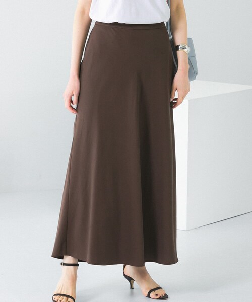 URBAN RESEARCH ROSSO（アーバンリサーチロッソ）の「リネンフレアーナロースカート（スカート・レディース・red/ivory/green/brown・36/38）」の12枚目の写真