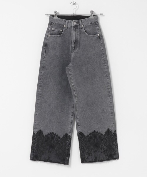 SENSE OF PLACE by URBAN RESEARCH（センスオブプレイスバイアーバンリサーチ）の「レースドッキングデニムパンツ（その他パンツ・レディース・L.INDIGO/GRAY・S/M）」の9枚目の写真