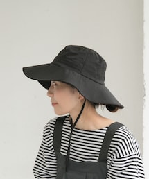 ウォッシャブルツバ広ハット
