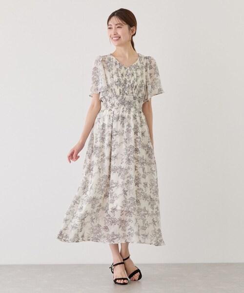 Jayro(ジャイロ)の「ピンタックフロントシフォンワンピース(ワンピース・レディース・ホワイト系/ネイビー/ブルー/ピンク/イエロー・M)」の12枚目の写真