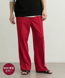URBAN RESEARCH | 『一部WEB限定カラー』UR iD　SEMI FLARE JERSEY PANTS(その他パンツ)
